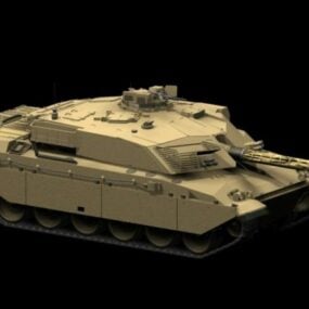 Fv 4030 Challenger Tankı 3d modeli