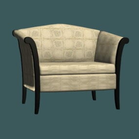 Fabric Armchair 3d model