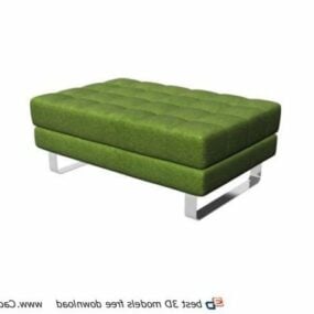 Fabric Ottoman Furniture Bench Stool 3d model