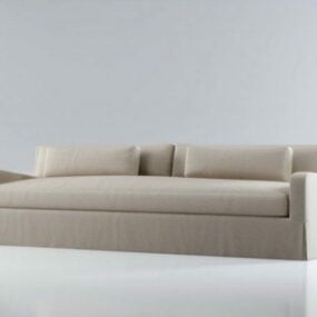 Fabric Settee Couch Furniture 3d model