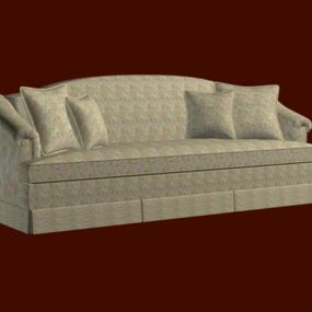 Sofá de tela modelo 3d