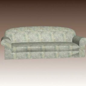 Sofá de tecido e sofá modelo 3d