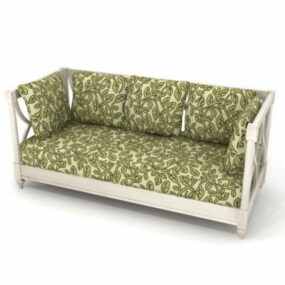 Furniture Fabric Sofa Bed 3d model