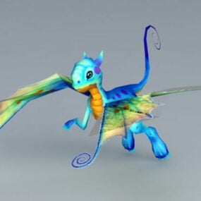 Dragon féerique modèle 3D