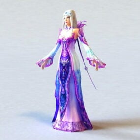 Fantasy Ancient Princess 3d-modell