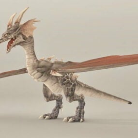 Fantasy Dragon Character 3d model