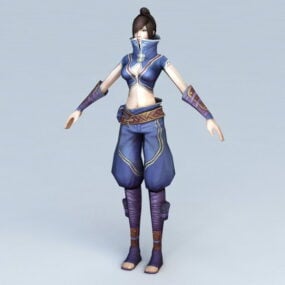 Fantasy Female Warrior Woman 3D-malli