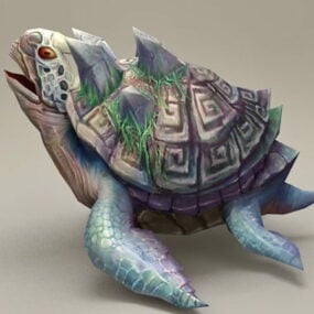 3д модель Фэнтезийной Черепахи