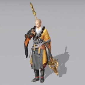 Fantasy Warrior Monk 3d model