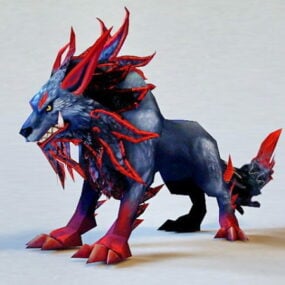 Fantasy Wolf 3d model