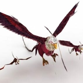 Personnage d'aigle fantastique modèle 3D
