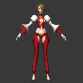 Fantezi Kız Karakter Konsepti 3D model