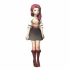 Fantasy Girl Red Hair Character