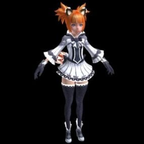 Fantasy Girl Sprite Character 3d model
