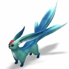 Fantasy Rabbit Character 3d model