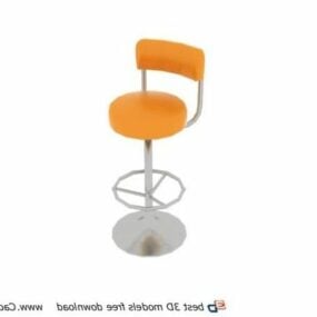 3д модель модного барного стула для паба и мебели