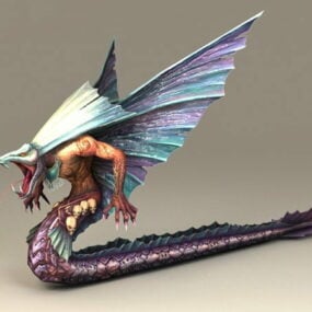 Feathered Serpent 3d-modell