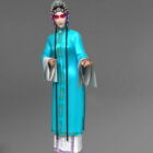 Carácter femenino chino de la ópera de Pekín