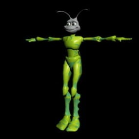 โมเดล 3 มิติ Humanoid Ant Rig ตัวเมีย