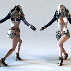 Vrouwelijke tovenares 3D-model