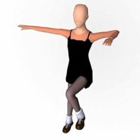 Figure d'anatomie féminine Rigged modèle 3d