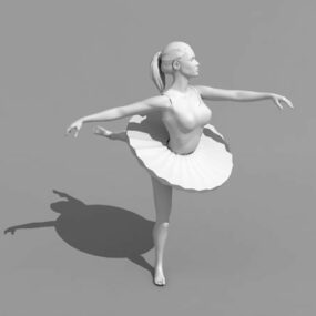 Female Ballet Dancer 3d model