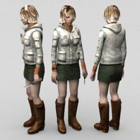 Female Game Character 3d model