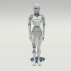 Weibliche Roboterfigur