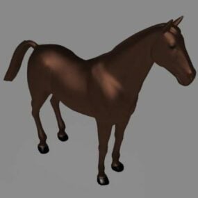 Kahverengi At Çiftliği Hayvanı 3d modeli