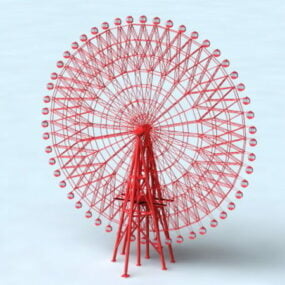 نموذج العجلة الفولاذية للأثاث ثلاثي الأبعاد