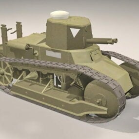 フィアット 3000 軽戦車 3D モデル