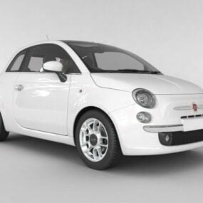 Voiture Fiat Punto grise modèle 3D