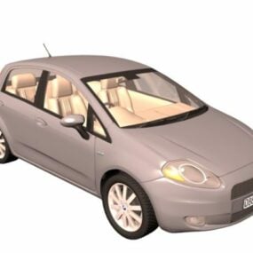 Model 3D samochodu Fiat Grande Punto Supermini