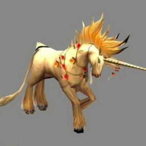 Cartoon Fictional Unicorn 3d model