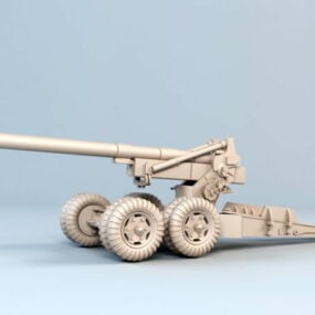 نموذج ثلاثي الأبعاد للمدفعية الميدانية