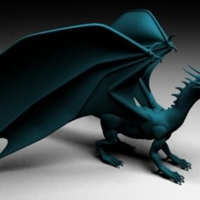 Western Fiery Dragon 3D-Modell