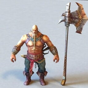 Warrior Agent Man Character 3d model