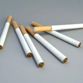 سیگارهای فیلتردار مدل سه بعدی