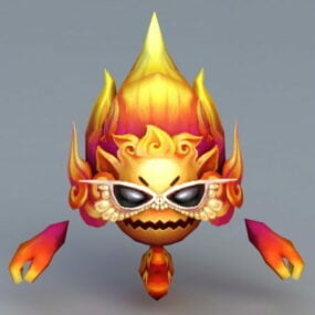 火恶魔怪物3d模型
