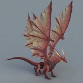 Dragón de fuego modelo 3d
