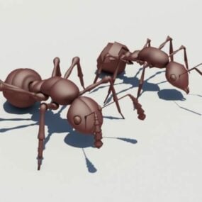 Modelo 3d de formigas de fogo selvagens