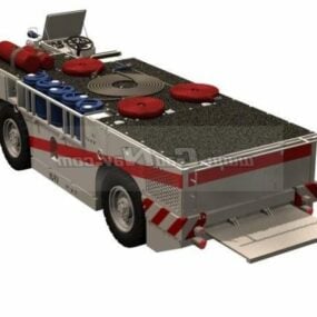 Fire Extinguishing Agent Truck 3d model