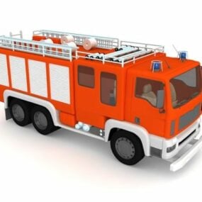 Model truk pemadam kebakaran 3d