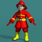 Fireman Kids Character