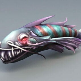 물고기 바다 괴물 3d 모델