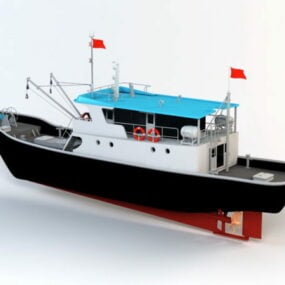 3d модель рибальського корабля