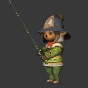 Fishing Chibi Boy مدل سه بعدی