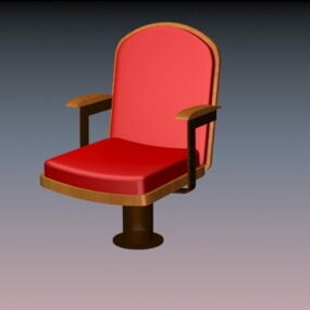 3d модель фиксированного сидения в зрительном зале