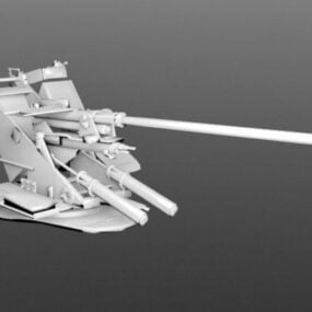 Flak 37 Artillerie allemande modèle 3D