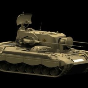 Model 3D czołgu Flakpanzer Gepard